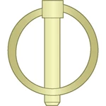 Schlagel HW-2248 1/4" x 1.313" Lynch Pin Plated