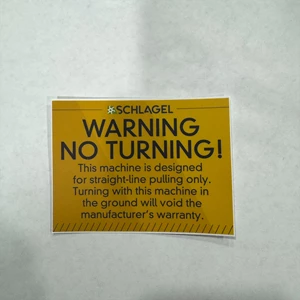 Do Not Turn' Decal