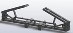 Schlagel PC-4300M 12 Row 22" Folding w/Caddy Mounts Bar