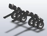 Schlagel PC-5633 6 Wheel 30" Caddy (without rear hitch)