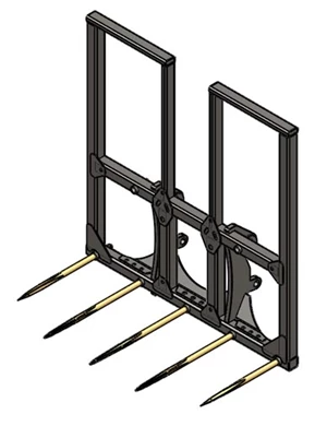 5 Spear Tall Bale Fork JRB
