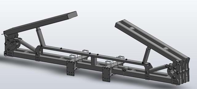 18 Row 30" Folding w/Caddy Mounts Bar