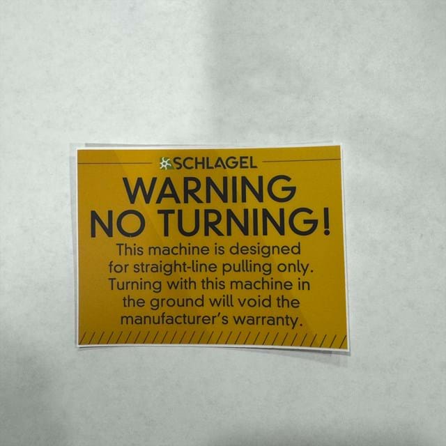 Do Not Turn' Decal