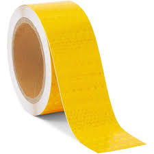 Reflector, 2" x 9", Yellow