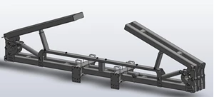 12 Row 22" Folding w/Caddy Mounts Bar