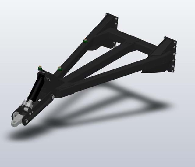 Draw Bar Hydraulic Hitch for 30" Caddy (16-24 Row)