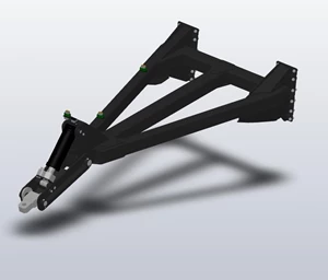 Draw Bar Hydraulic Hitch for 30" Caddy (16-24 Row)