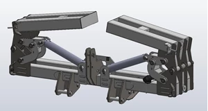 9 Row 40" Folding Bar