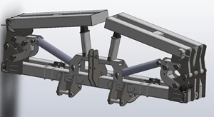 8 Row 36" Folding Bar