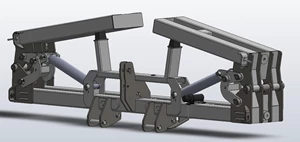 8 Row 40" Folding Bar