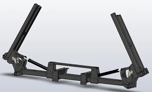 16 Row 30" Folding w/Caddy Mounts Bar