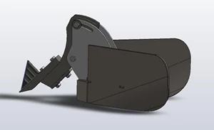 22" Wing Ditcher Assembly without Shank